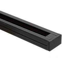 Rail Monophasé PC 2 Mètres pour Spots LED Noir