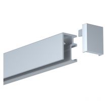 Rail Newly R10 - 100 cm (max 20kg/m) Couleur Cimaise R10:Blanc mat (peut être peint)