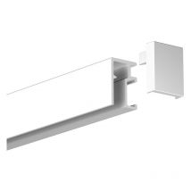 Rail Newly R10 - 100 cm (max 20kg/m) Couleur Cimaise R10:Blanc mat (peut être peint)