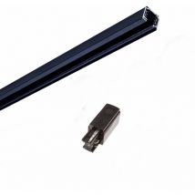 Rail Triphasé pour Spot led 2m noir Silamp