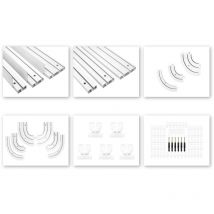 Rails pour rideaux 1-3 passages, sélection d'accessoires om: 3 voies, Rail pour rideaux - 2 mètres