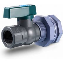 Rain Barrel Faucet Kit 3/4 inch Rain Barrel Valve with Bulkhead Fitting Adapter for Aquariums, Water Tanks, Tubs, Pools