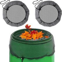 Mumu - Rain Barrel Net 2Pcs Adjustable Rain Barrel Protection Rain Barrel Mesh Covers with Adjustable Drawstring Suitable for Outdoor Use