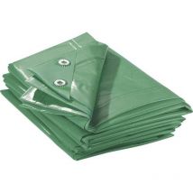 Bache 150g/m2. 2x3m. vert/bleu