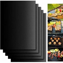 Hello Kitty Bain - rainbow Set De 5 Tapis De Cuisson Tapis Bbq Barbecue Plaque Feuille De Cuisson Four 40x33Cm Pour Barbecue Gaz Charbon Électrique