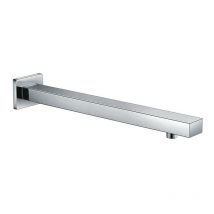 Rainsworth - Bras de Douche Mural en Laiton Massif Pomme de Douche, Support de Douche 40 cm pour Douche Pluie,Noir