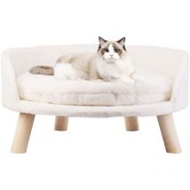 Unho - BingoPaw Cat Sofa Chair Bed: Elevated Nordic Pet Stool Bed with Removable Waterproof Mat,60cm
