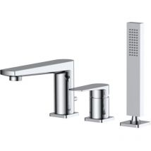Rak Blade Deck Mounted 3 Tap Hole Bath Shower Mixer Tap - RAKBLD3012
