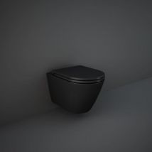Rak Ceramics - rak Feeling wc RST23504A mural sans rebord, noir mat