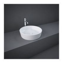 Rak Resort Aufsatzbecken-Waschbecken FEECT4200AWHA rund, ø 42cm, weiß alpin