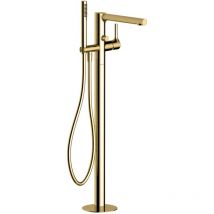 Rak Ceramics - rak Sorrento Brushed Gold Freestanding Bath Shower Mixer Tap - RAKSOR3014G