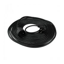 Ecolight - Rallonge à 1 prise 2P+T 150cm 3x1mm2 noir Eco Light