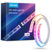 Rallonge De Bande Led Govee H100e 1m, Rgbic+, Compatibilité Matière