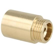 Le Sanitaire - Rallonge de robinet 3/4'' x 30 mm laiton blanc