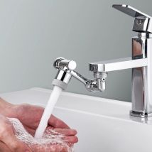Galozzoit - Rallonge de robinet universelle rotative à 1080 °, bras robotique rotatif à grand angle, robinet universel à filtre anti-éclaboussures,