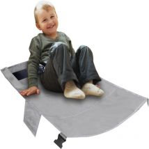 Ensoleille - Rallonge de siège de lit de voyage pour repose-pieds d'avion pour enfants(gris)