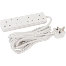 Powermaster - rallonge électrique avec voyant néon 4 prises - 5 m pmaster 756731