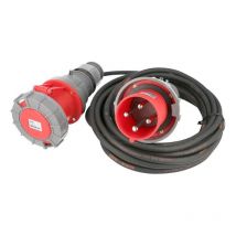 Rallonge electrique etanche triphasée 4x63A, 25 mètres