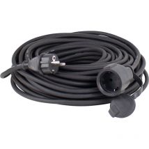 Gummi-Verlängerungsleitung 230V 25m schwarz H07RN-F 3G2,5 IP44