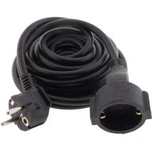Zenitech - Rallonge schuko HO5VV-F 3G1,5mm² 5m - noir