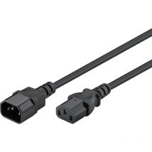 Goobay - nk 100 S-300 3m - 3 m - Mâle/Femelle - 250 v - 10 a - Noir (95287)