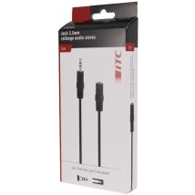 Rallonge jack 3.5mm stéréo – Câble et adaptateur pour vidéosurveillance – Type de port connectique, Longueur, Longueur du câble, Quantité par pack