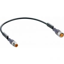 Connecteur confectionné pour capteurs/actionneurs Belden rst 4-RKT 4-225/0,3M 11821-1 M12 mâle, droit, femelle, droit 3 - orange