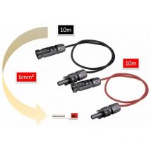Multi Contact - Rallonge mc4 10 mêtres (2 x 10m) fil panneaux solaire 6mm2