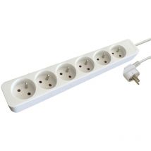 Bizline - rallonge multiprise - 6 x 2p+t - 3g1.0 mm2 - h05vv-f 701005