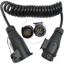 Rallonge Remorque Câble 13 Broches Extension Câble Rallonge Spirale 3m Faisceau Extension Rallonge Spirale Rallonge Prise Remorque 12V par Caravane