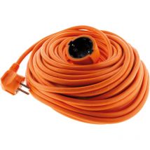 Zenitech - Rallonge électrique Schuko 2P+T - orange - 25m