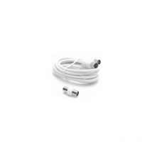 Fraschetti - Rallonge tv 9.52m male/femelle + adaptateur male/male 1.5m blanc