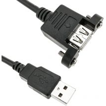 Tikoo - Rallonge usb 2.0 mcl type a mâle / femelle 3m Noir