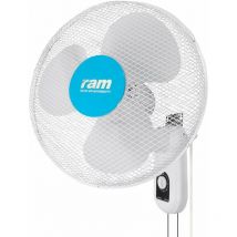 RAM - 400mm (16') Oscillating Wall Fan - 3 Speed