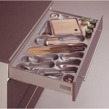 Ramasse-couverts en pvc - Largeur maxi : 352 mm - Largeur mini : 304 mm - Pour caisson de largeur : 400 mm Gollinucci