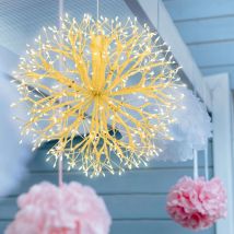 Rameau sphère riche champagne ø30cm 384 led
