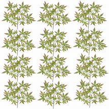 Rameaux De L'érable Automnal Artificiel Décoration 65 cm 12 Pièces Decovego