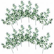 Rameaux Érable Vert Artificiel Décoration 70 cm 12 Pièces Decovego