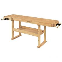 Ramia - Etabli de bois (hêtre stratifié haute qualité) longueur 200 cm - ADVANCED 2000