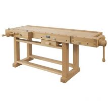 Ramia - Etabli de bois PRO haut de gamme (bois de hêtre massif) 2120x790x870 mm - PREMIUM Superb