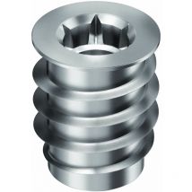 Einschraubmuffe typ SKD30 m 4x 10 verzink-blau mit Bund und Innensechsk. - Rampa