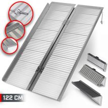 Nova - Jago Rampa para Silla de Ruedas - Portátil, Antideslizante, Plegable, Asa de Transporte, 122 cm, Carga Máxima de 270 kg, de Aluminio