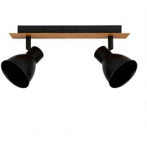 Rampe 2 spots orientables Atelier noir