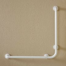 Veriaffari.it - Rampe d'angle de sécurité 78 x 78 cm pour personnes handicapées, couleur blanche