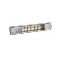 Rampe de chauffage électrique, 1.65KW, 64cm, alu poli/ terrasse/ intérieur Burda