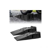 Naizy - Rampe di accesso Rampa di carico in plastica da 2 pezzi Set di rampe per auto 90 33 22,5 cm Piattaforma per vialetto fino a 2,5 tonnellate di