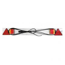 Rampes de feu de remorque largeur 1,22 m precable longueur 6 m - choisissezici : galva + led