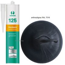Ramsauer - Ramsauer 125 Handwerk Neutral Silikon Dichtstoff 310ml Kartusche anthrazitgrau ral 7016