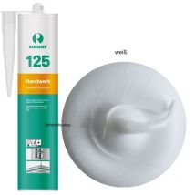 Ramsauer 125 Handwerk Neutral Silikon Dichtstoff 310ml Kartusche weiß