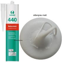 Ramsauer 440 Naturstein Silikon Fugen Dichtstoff 310ml Kartusche silbergrau matt